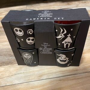Rae Dunn Disney The Nightmare before Christmas ramekin set of 4 -Brand new!